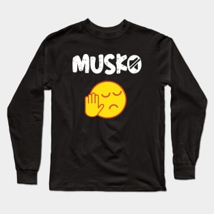 Musko Telugu Shutup funny telugu quote meme Long Sleeve T-Shirt